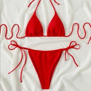 Size small red bikini